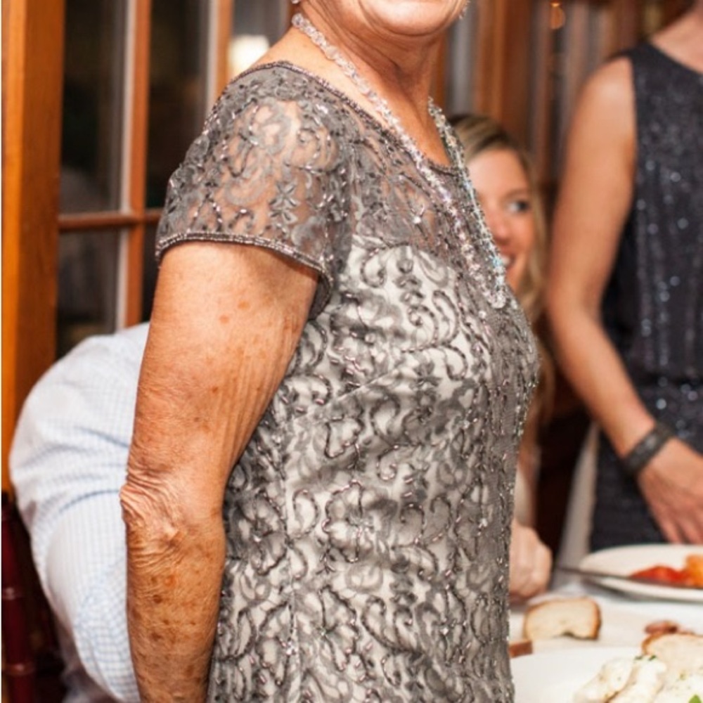 Chic Dress with Beadwork